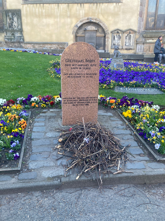 Greyfriars Bobby Grave in Greyfriars Kirkyard Edinburgh