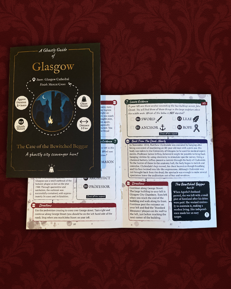 Glasgow City Scavenger Hunt, inside