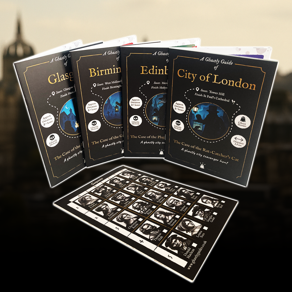 Ghastly Guides City Scavenger Hunt Booklets, mobile